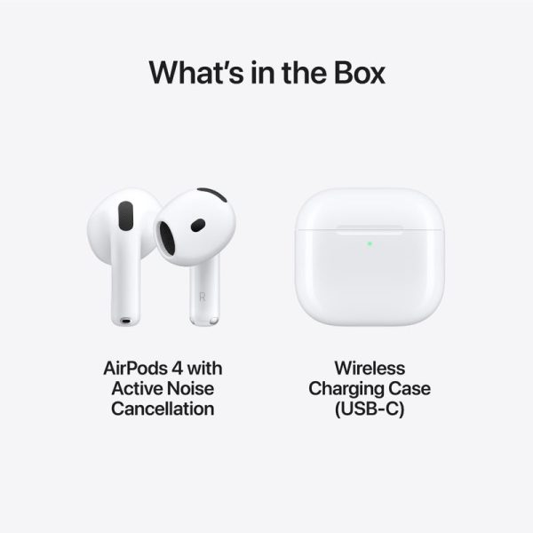 AirPods 4 ANC Wireless Earbuds, Bluetooth Headphones, with Active Noise Cancellation