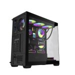 Darkflash DS900W ATX/M-ATX/ITX Gaming PC Case With 7 ARGB Fans included, 270° Panoramic